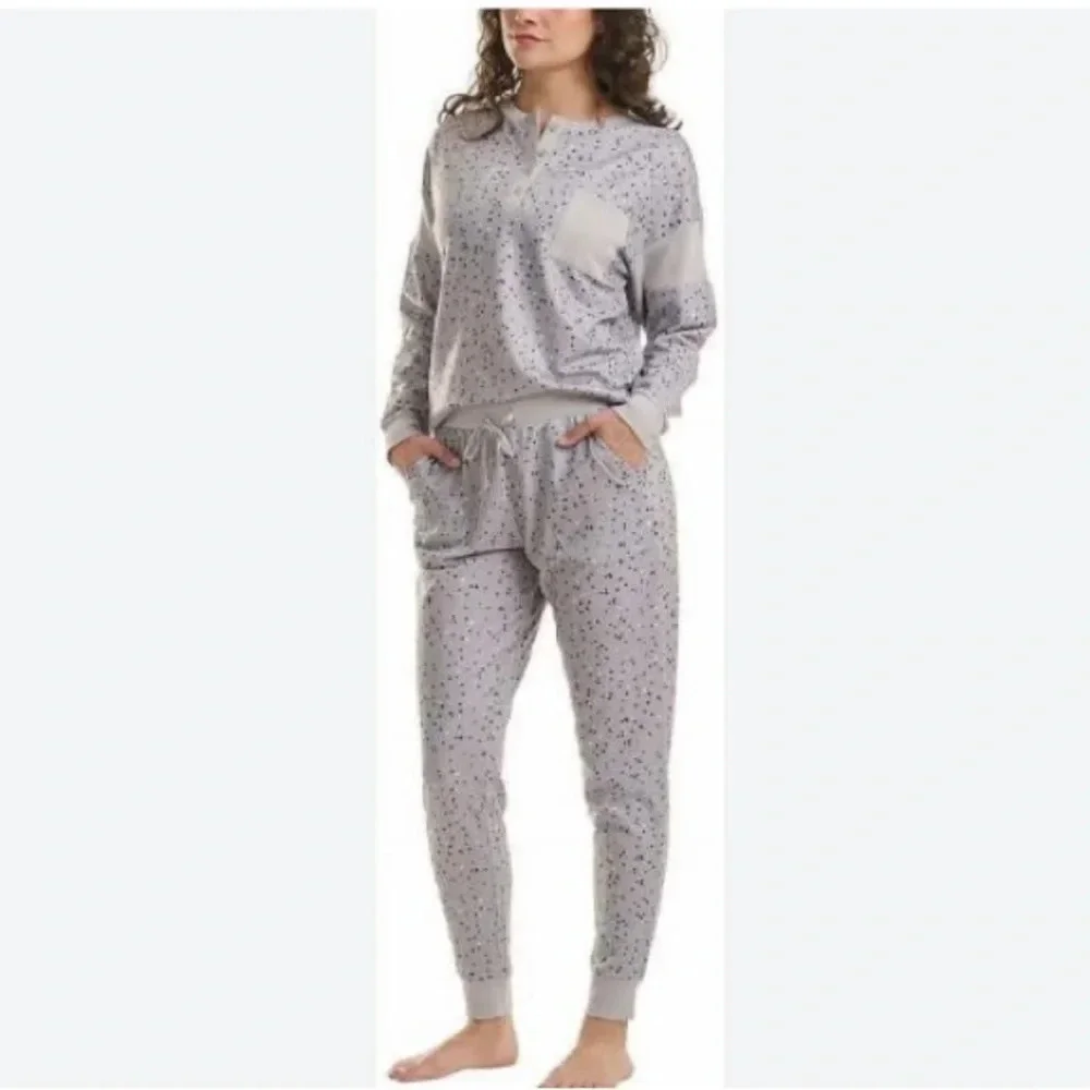 Splendid Lavender Dot Long Sleeve Pajama Set